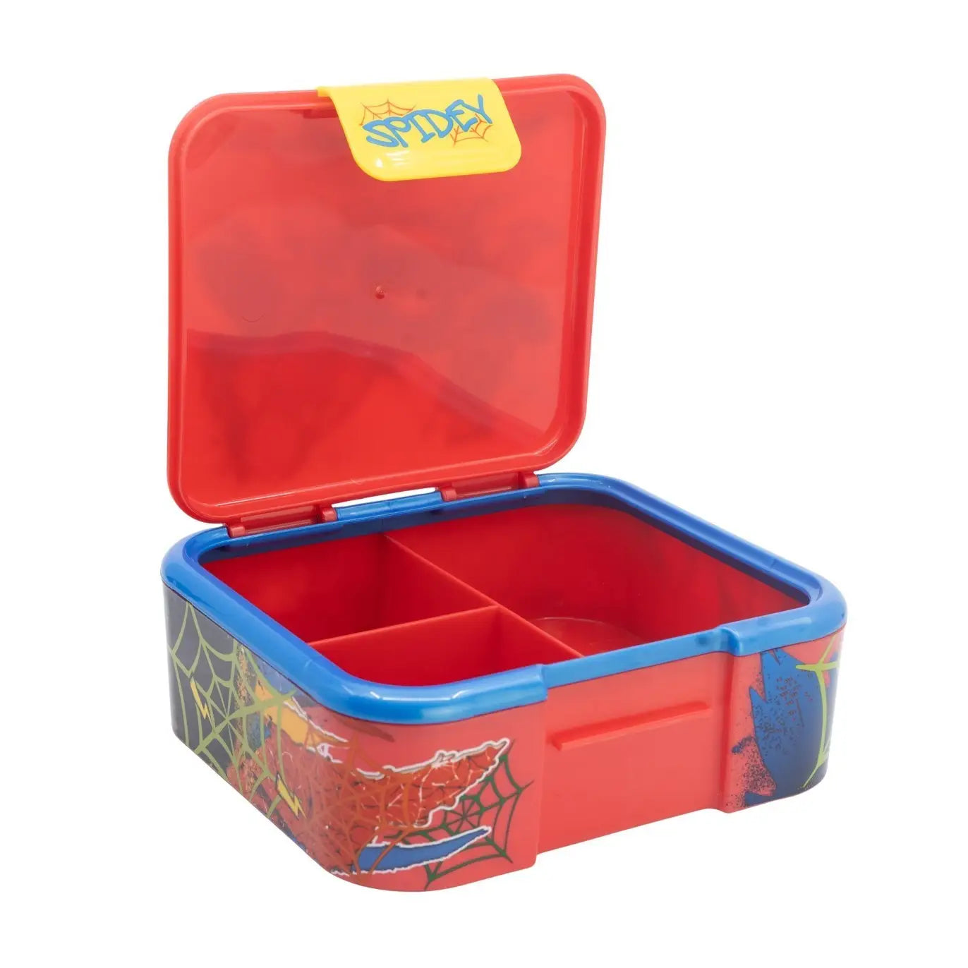 Tupper sandwichera infantil Spiderman con tres compartimentos - Sandwichera
