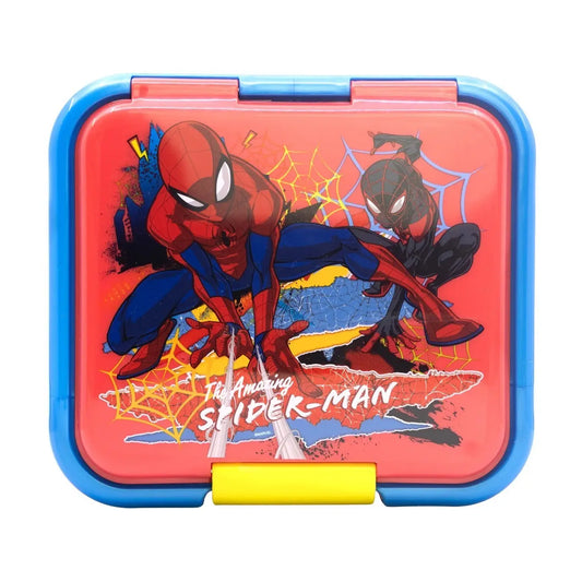 Tupper sandwichera infantil Spiderman con tres compartimentos - Sandwichera