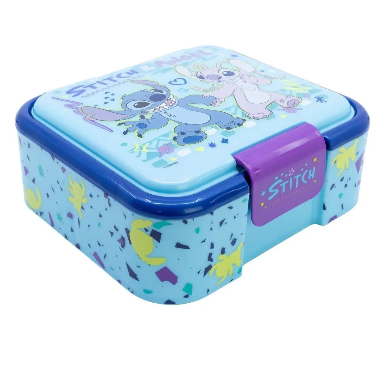 Tupper sandwichera infantil Stitch con tres compartimentos - Sandwichera