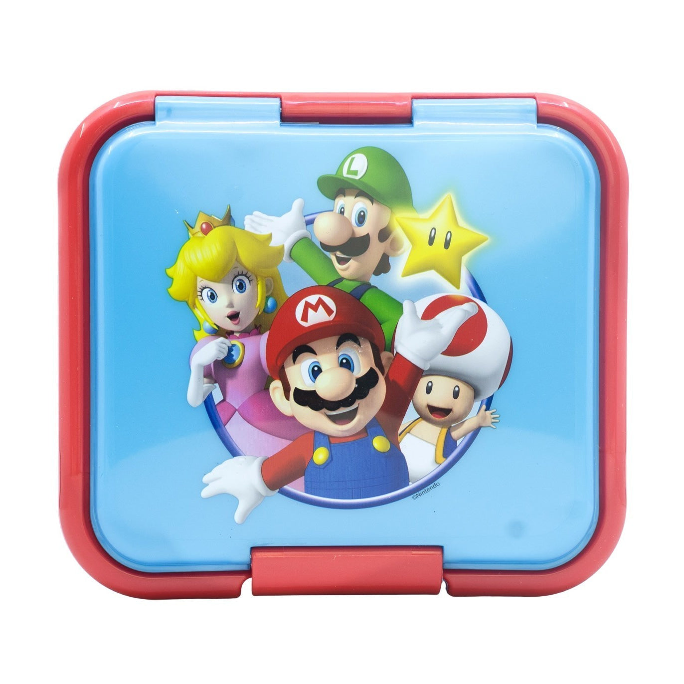Tupper sandwichera infantil Super Mario con tres compartimentos - Sandwichera