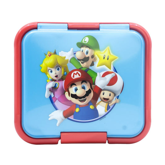Tupper sandwichera infantil Super Mario con tres compartimentos - Sandwichera