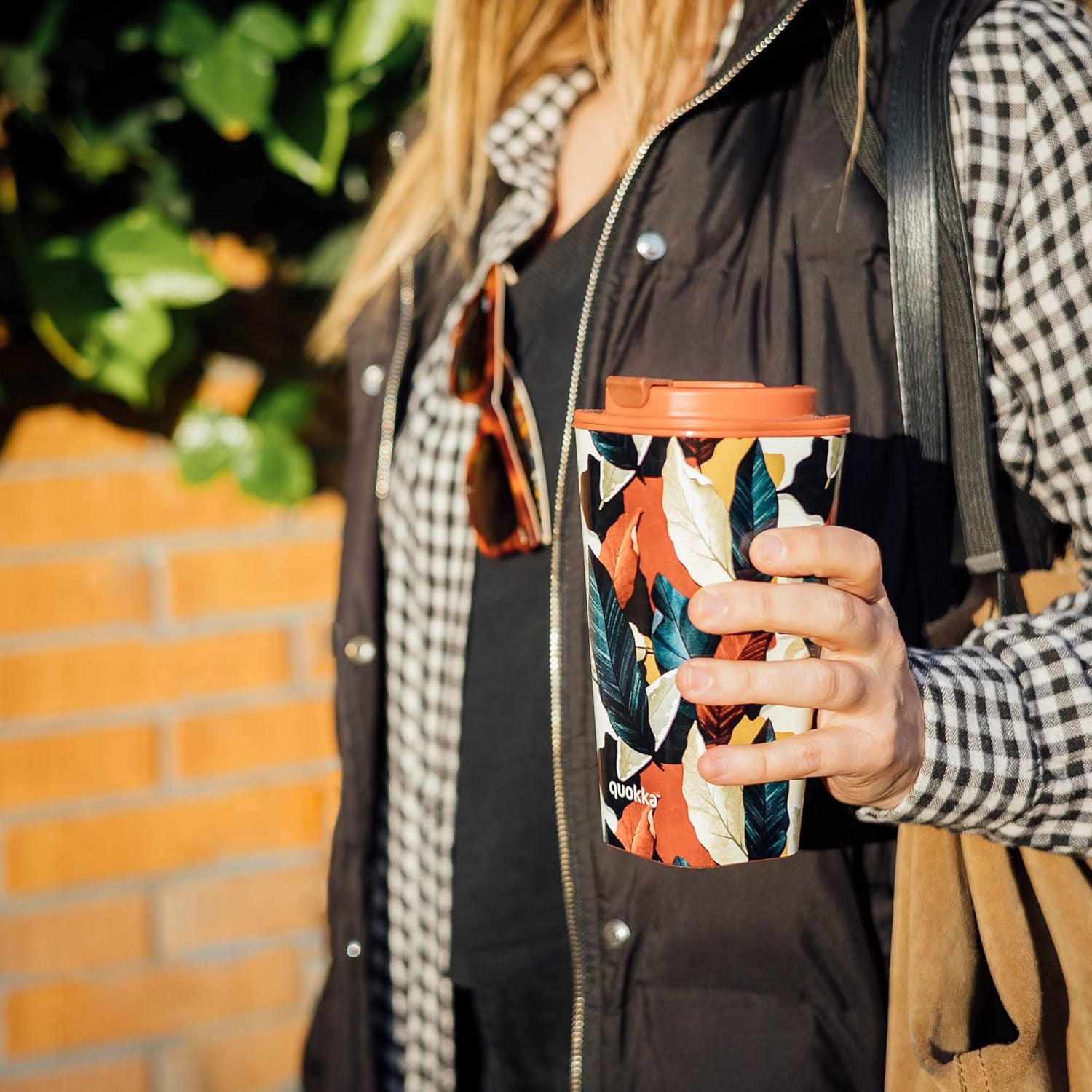 Vaso café doble pared QUOKKA PP FLUX AUTUMN FALL 450ML