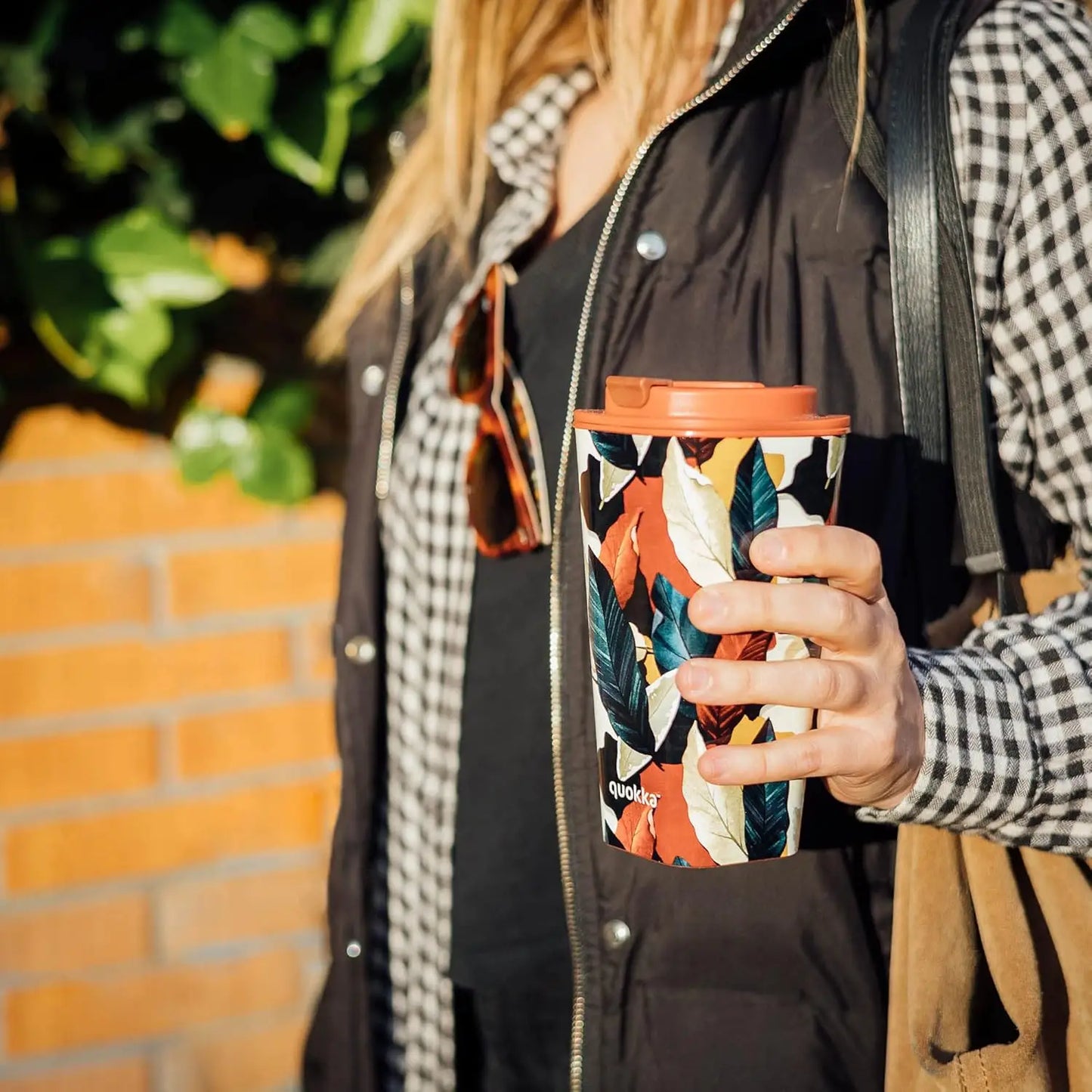 Vaso café doble pared QUOKKA PP FLUX AUTUMN FALL 450ML
