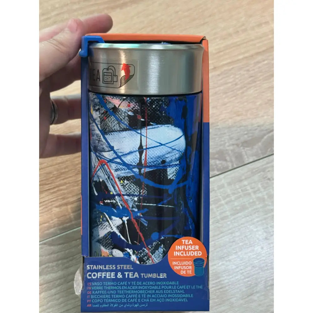 Vaso Térmico Acero Inoxidable Quokka 400ml Abstract Taza Reutilizable Café Te Frío y Caliente bebidas Botella