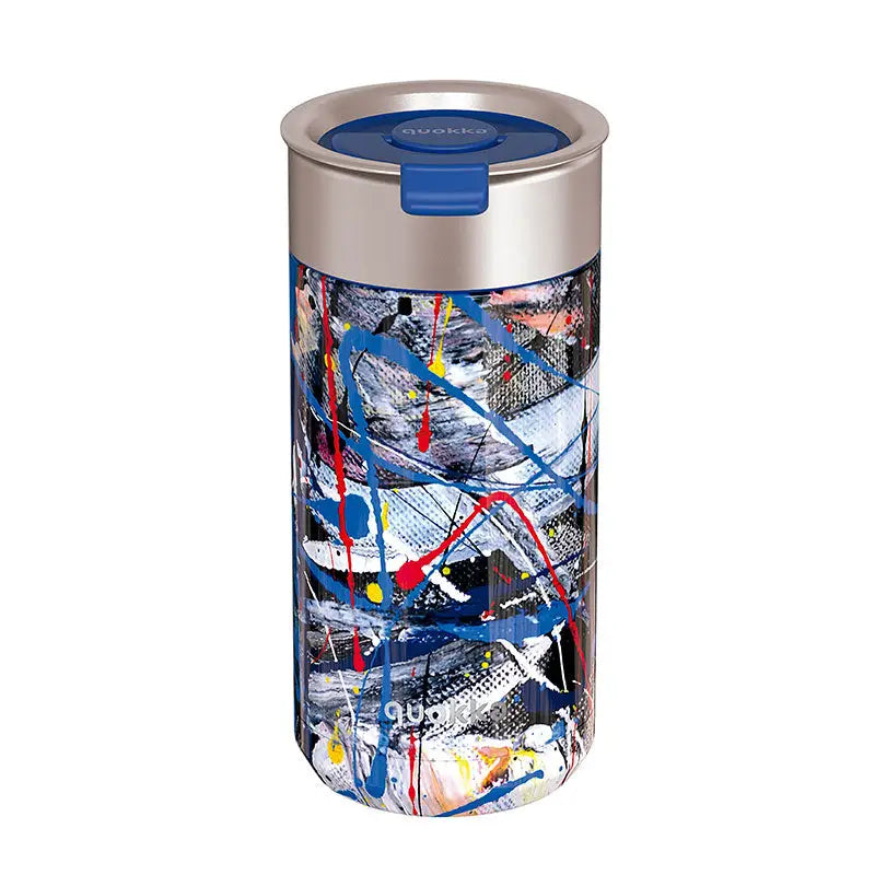 Vaso Térmico Acero Inoxidable Quokka 400ml Abstract Taza Reutilizable Café Te Frío y Caliente bebidas Botella