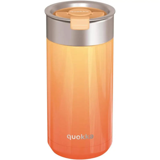 Vaso Térmico Acero Inoxidable Quokka 400ml Apricot Orange Taza Reutilizable Café Te Frío y Caliente bebidas Botella