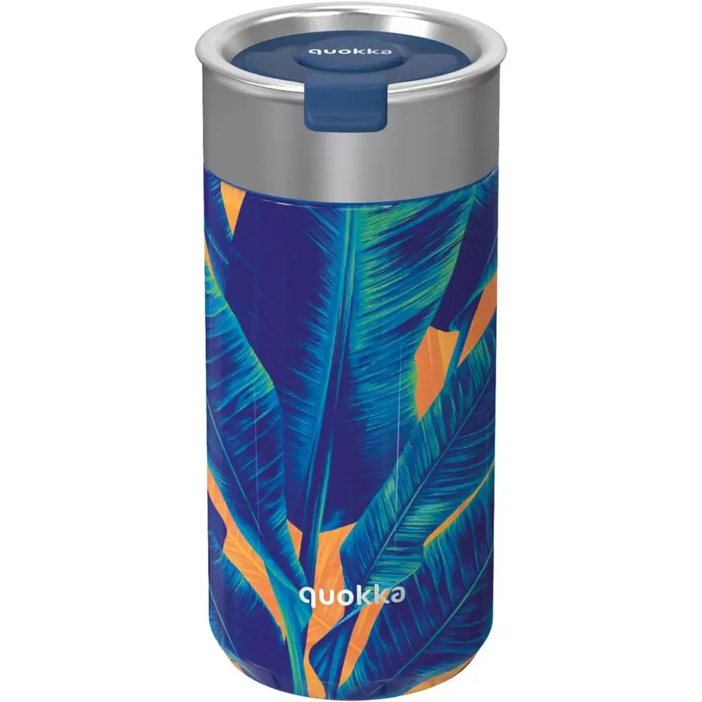 Vaso Térmico Acero Inoxidable Quokka 400ml Blue Jungle Taza Reutilizable Café Te Frío y Caliente bebidas