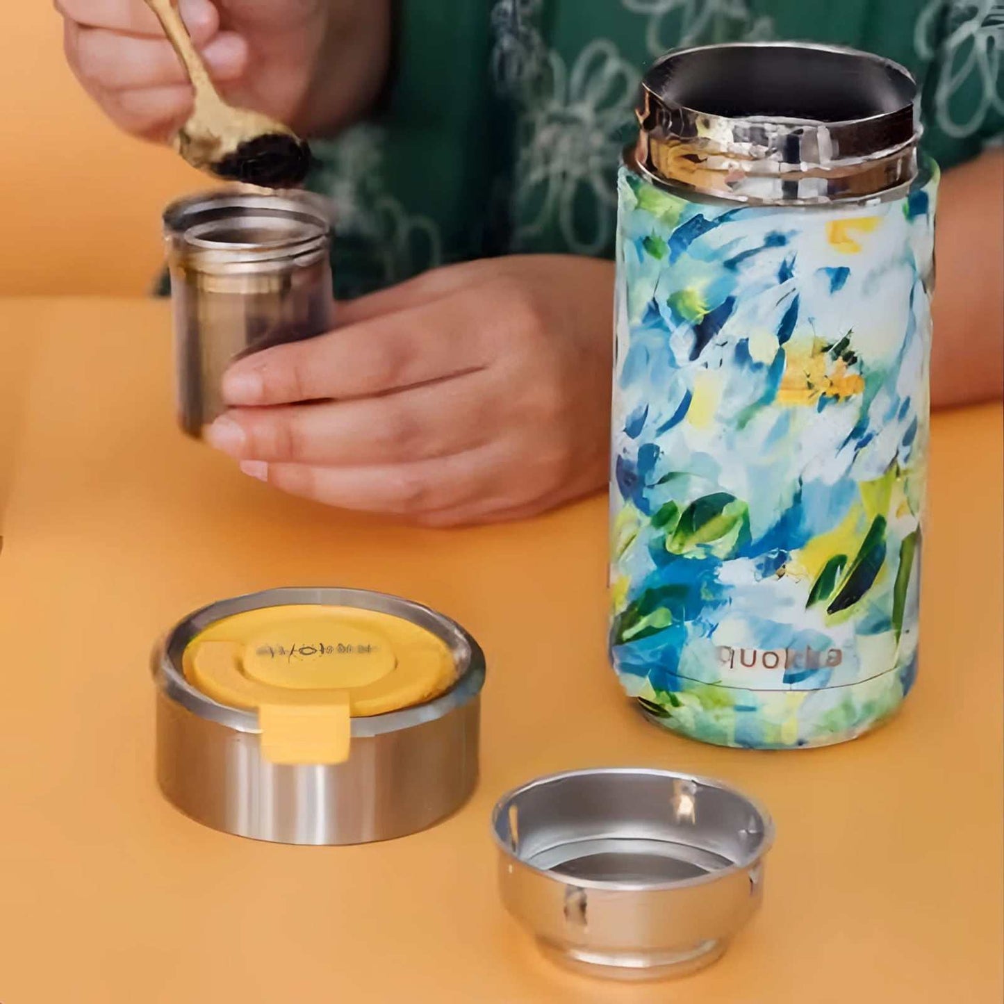 vaso térmico acero inoxidable quokka boost 400ml para bebidas calientes y frías