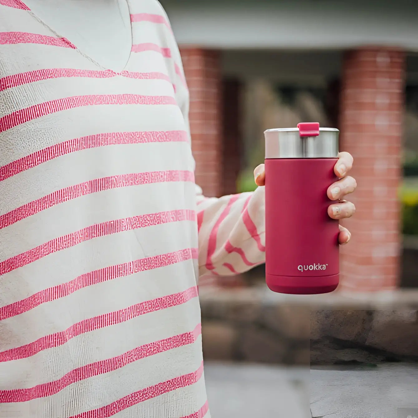 Vaso Térmico Acero Inoxidable QUOKKA BOOST MAROON 400ML