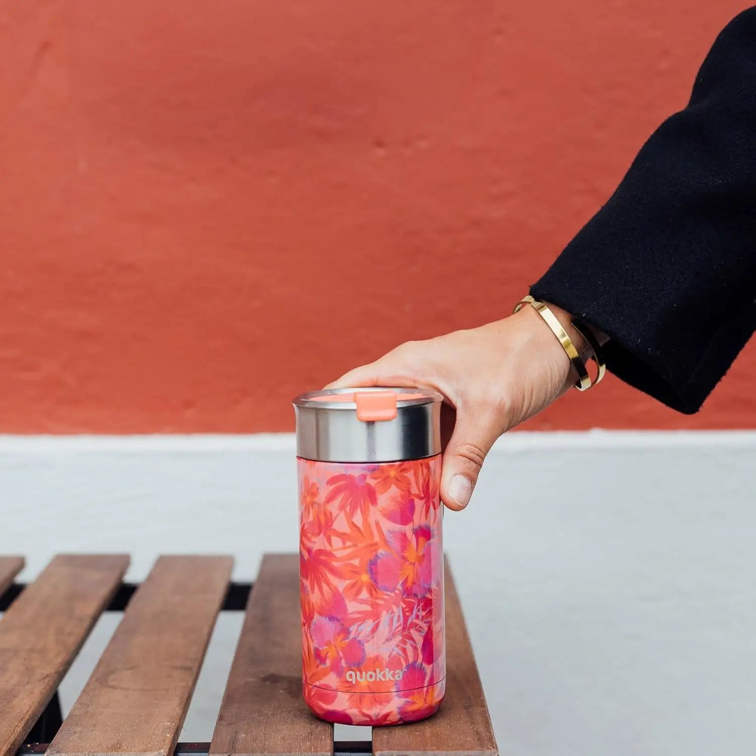 Vaso Térmico Acero Inoxidable QUOKKA CORAL GARDEN 400ML