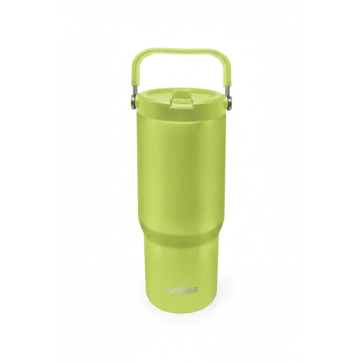 Vaso térmico Quokka CORE Apple Green 860ML de acero inoxidable con asa - Botella