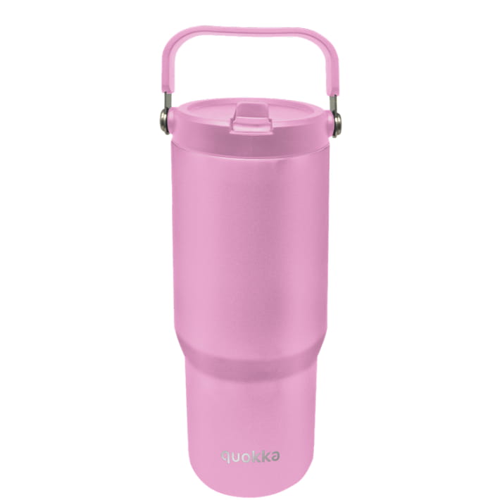 Vaso térmico Quokka CORE ’Blossom Pink’ 860ML de acero inoxidable con asa - Botella
