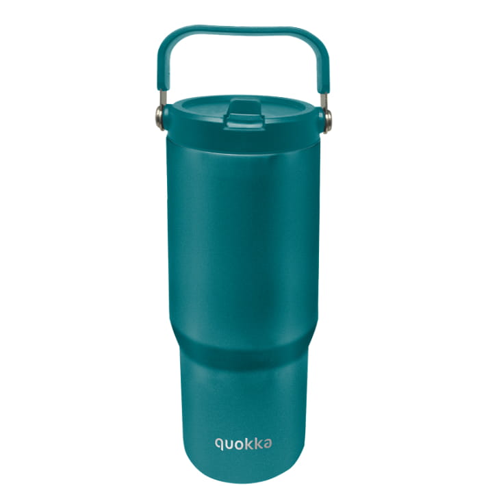 Vaso térmico Quokka CORE Midnight Green 860ML de acero inoxidable con asa - Botella