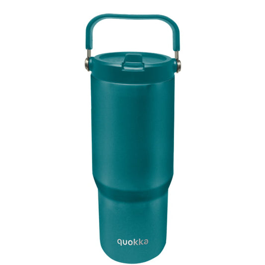 Vaso térmico Quokka CORE Midnight Green 860ML de acero inoxidable con asa - Botella