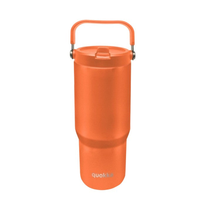 Vaso térmico Quokka CORE Papaya Orange 860ML de acero inoxidable con asa - Botella