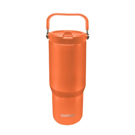 Vaso térmico Quokka CORE Papaya Orange 860ML de acero inoxidable con asa - Botella