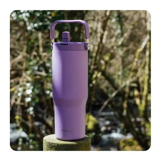 Vaso térmico Quokka CORE Purple 860ML de acero inoxidable con asa - Botella