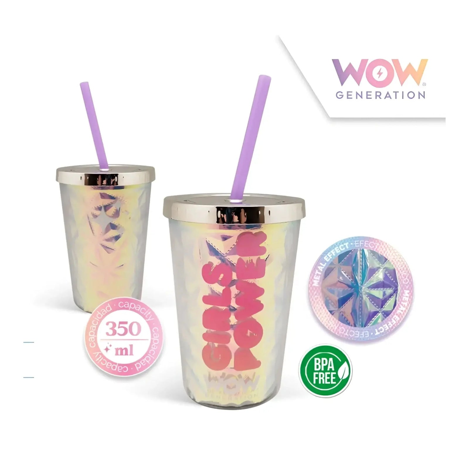 Vaso tumbler 350ML WOW GENERATION - Botella agua