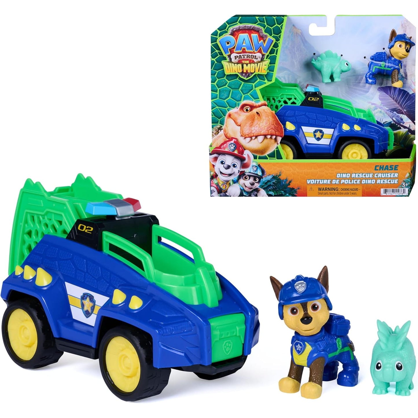 Vehículo Chase Patrulla canina con accesorios Dino Movie - Juguete