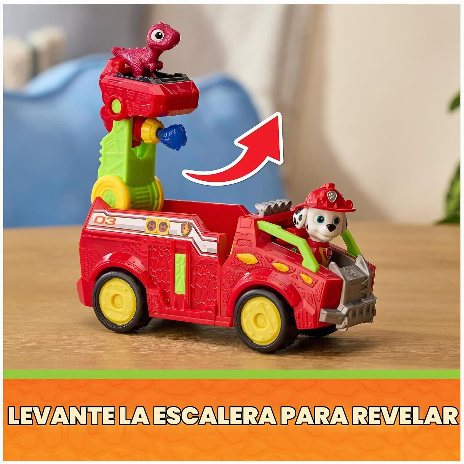 Vehículo Marshall Patrulla canina con accesorios Dino Movie - Juguete