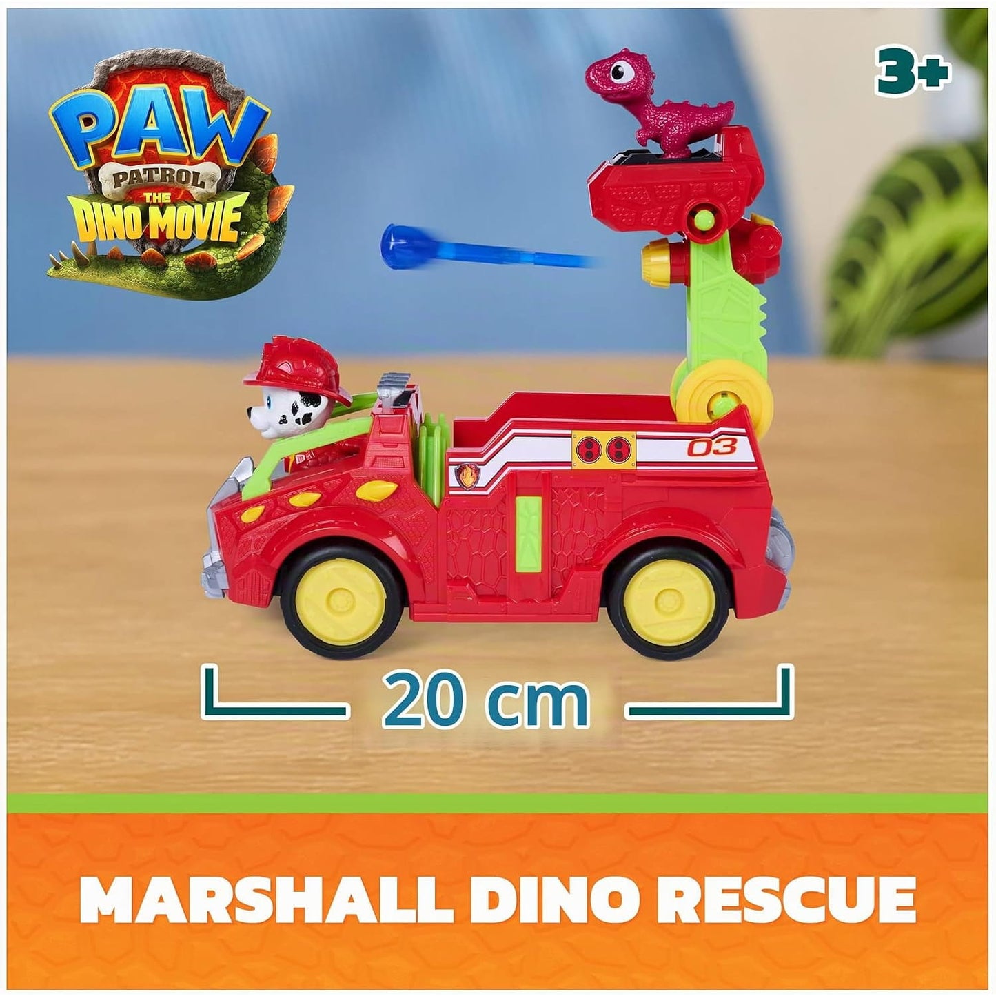 Vehículo Marshall Patrulla canina con accesorios Dino Movie - Juguete