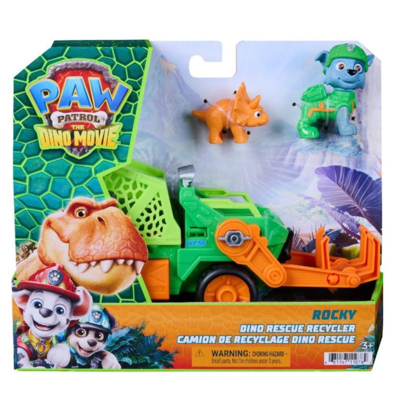 Vehículo Rocky Patrulla canina con accesorios Dino Movie - Juguete