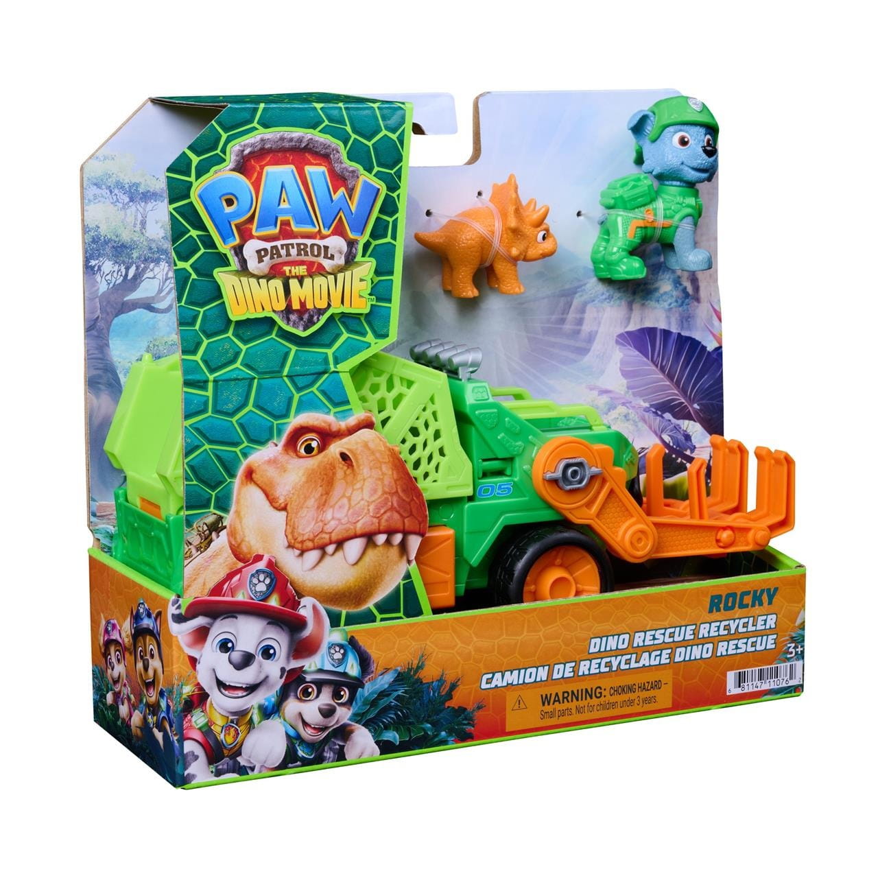 Vehículo Rocky Patrulla canina con accesorios Dino Movie - Juguete