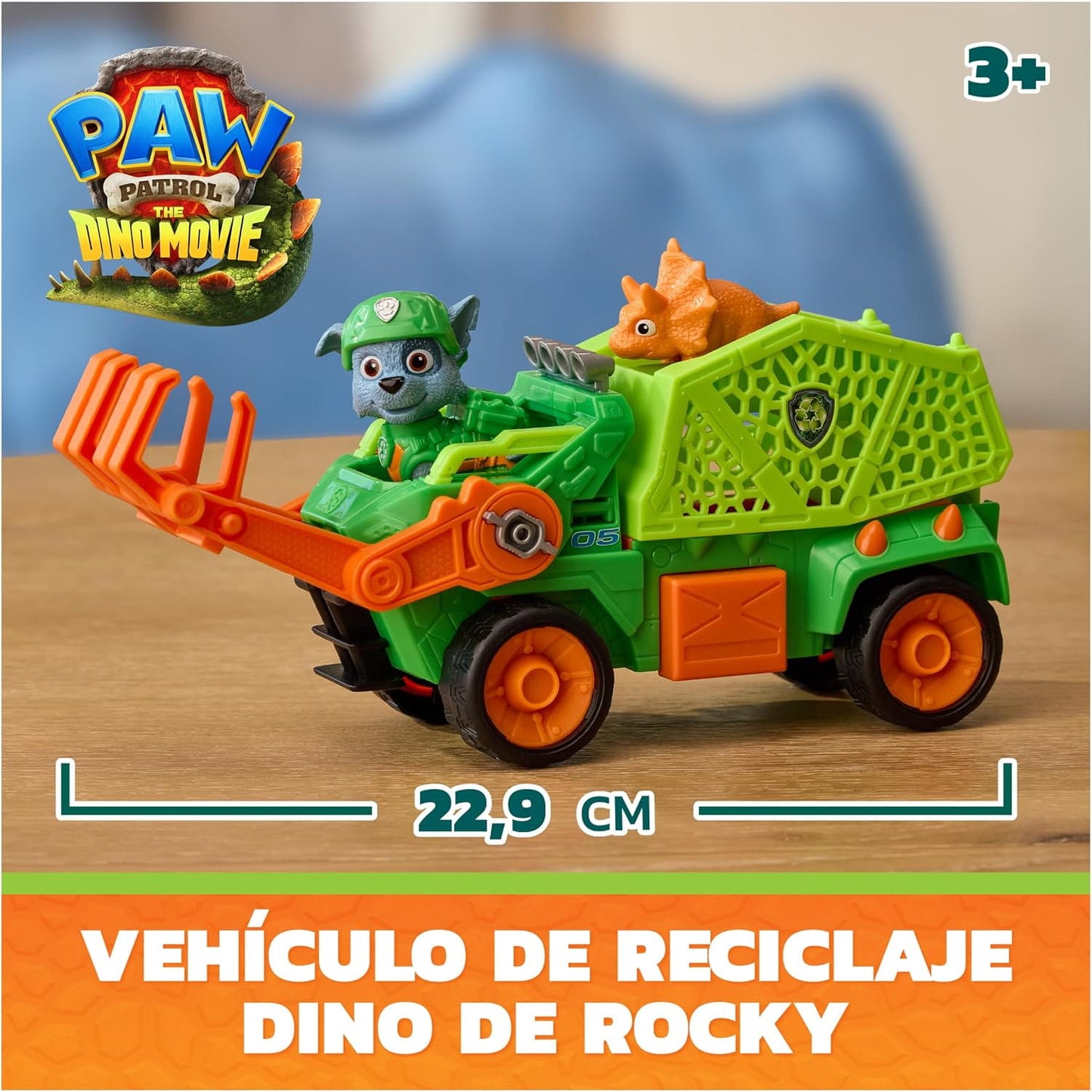 Vehículo Rocky Patrulla canina con accesorios Dino Movie - Juguete