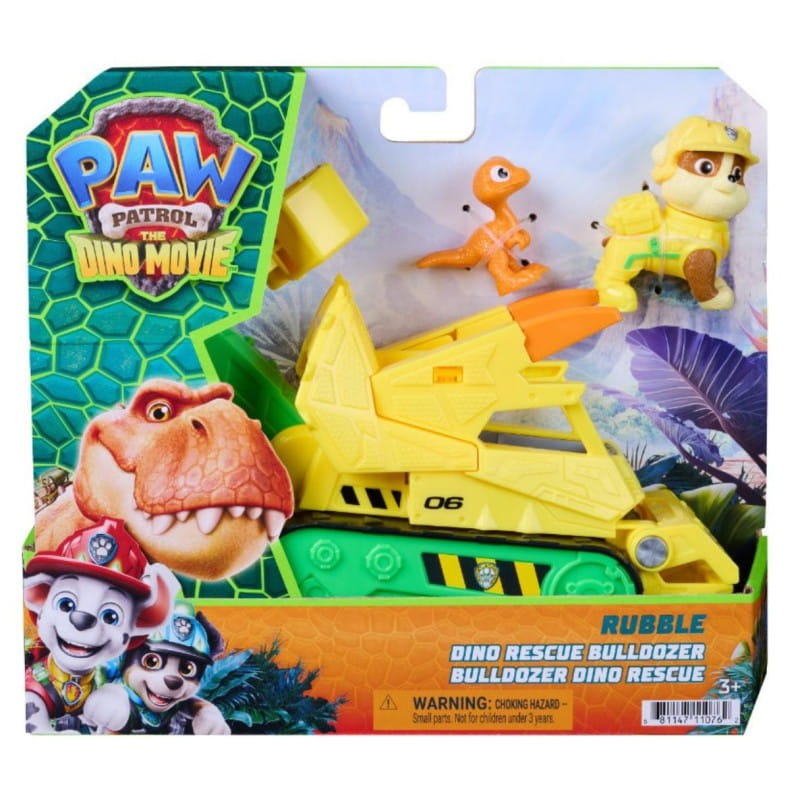 Vehículo Rubble Patrulla canina con accesorios Dino Movie - Juguete