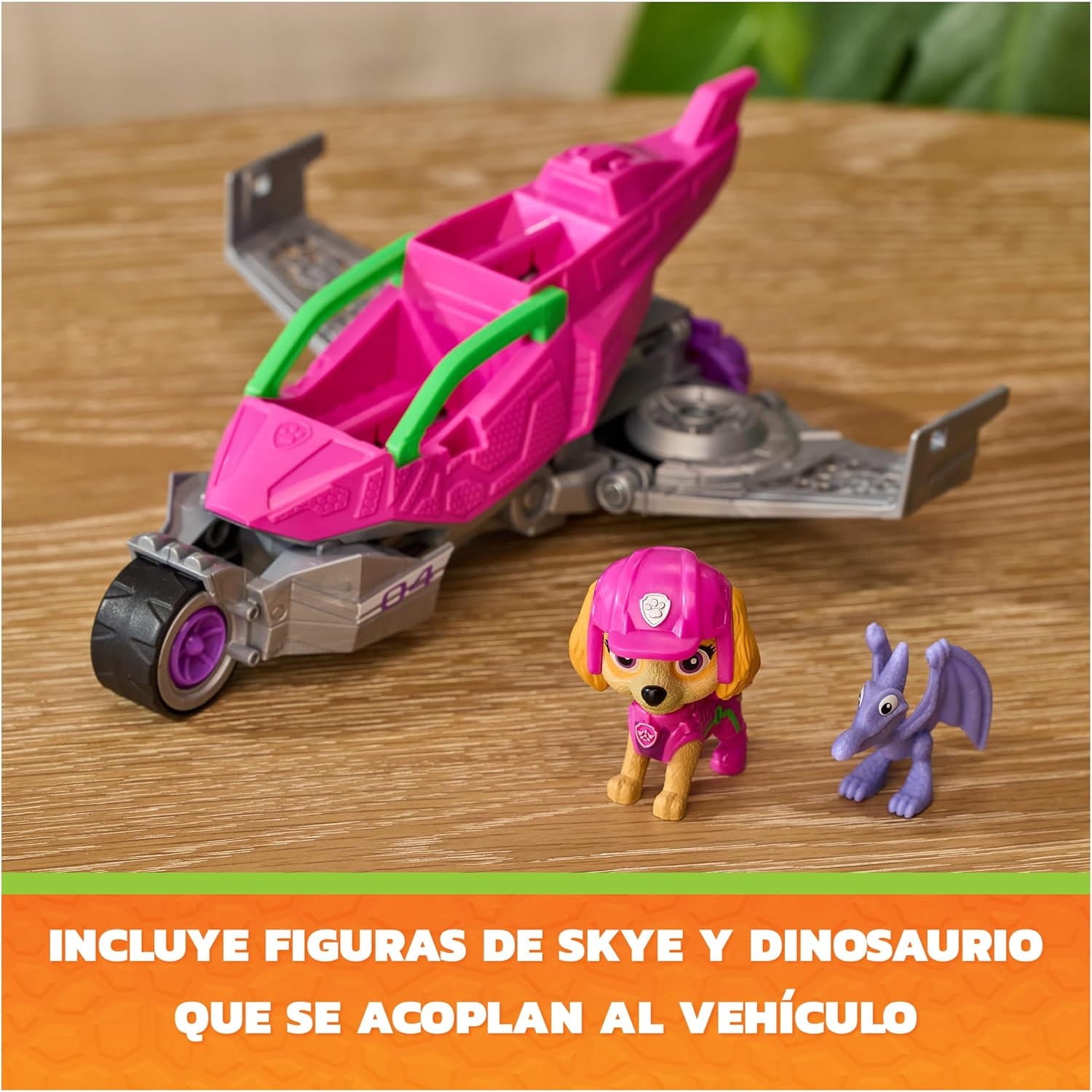 Vehículo Skye Patrulla canina con accesorios Dino Movie - Juguete