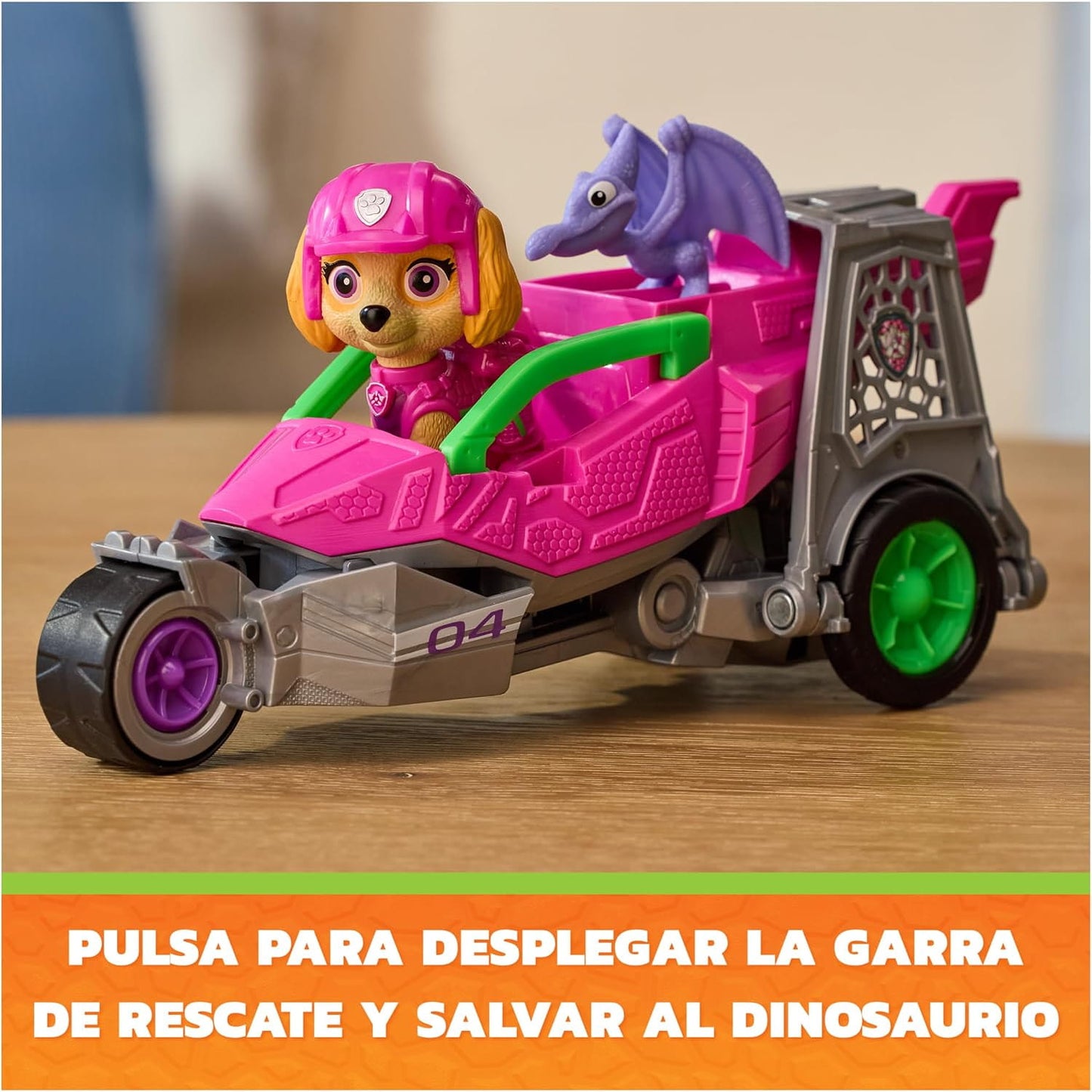 Vehículo Skye Patrulla canina con accesorios Dino Movie - Juguete