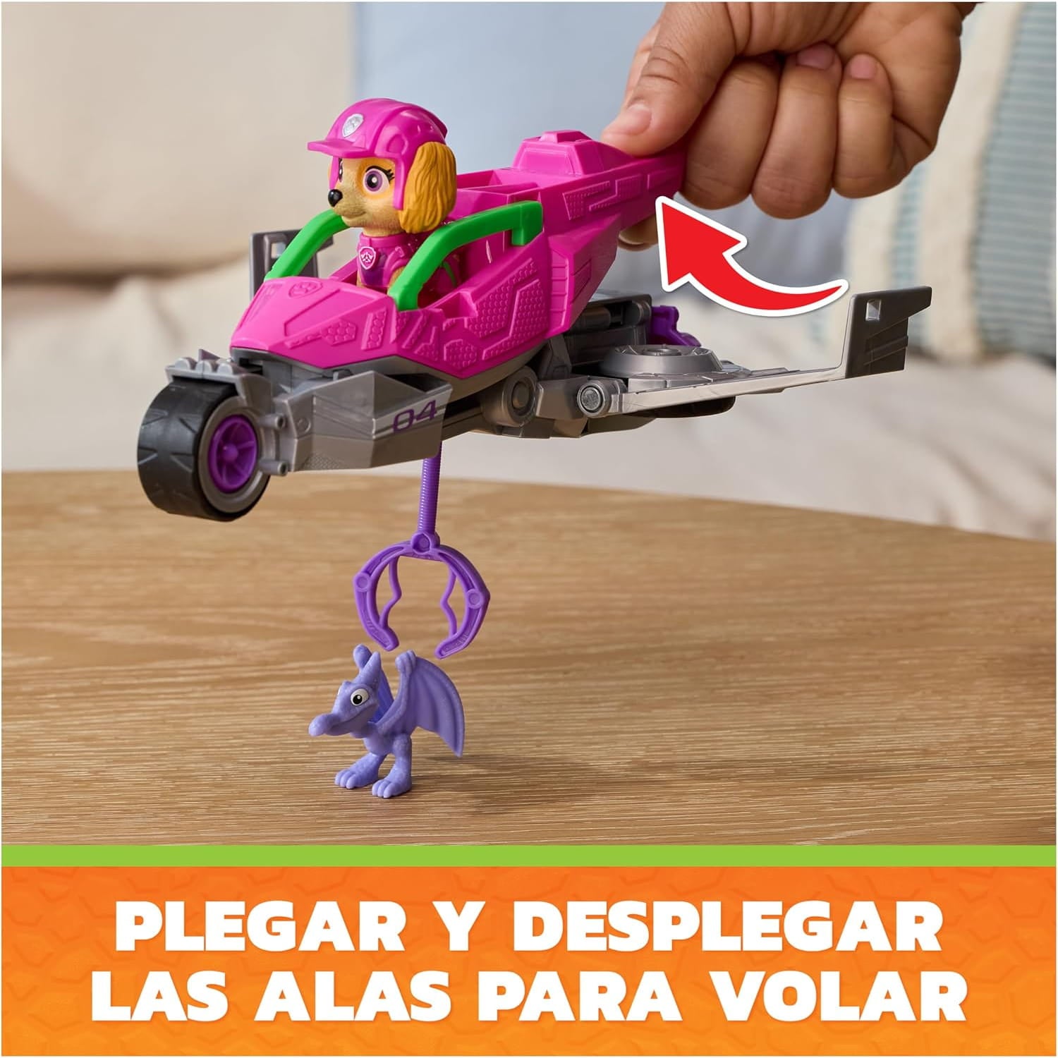 Vehículo Skye Patrulla canina con accesorios Dino Movie - Juguete