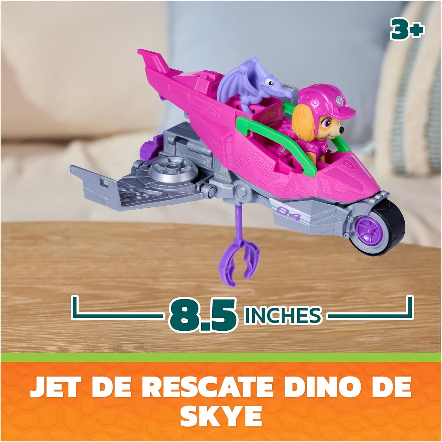 Vehículo Skye Patrulla canina con accesorios Dino Movie - Juguete