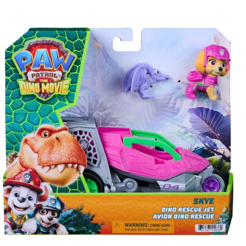 Vehículo Skye Patrulla canina con accesorios Dino Movie - Juguete