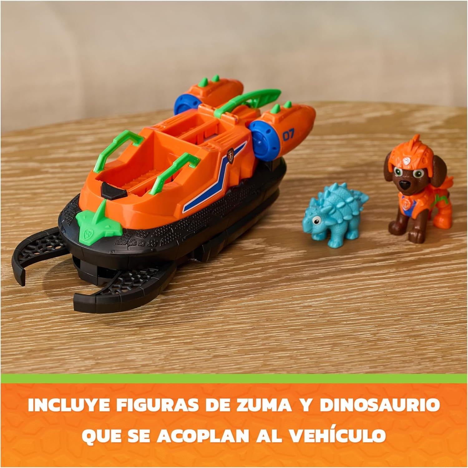 Vehículo Zuma Patrulla canina con accesorios Dino Movie - Juguete