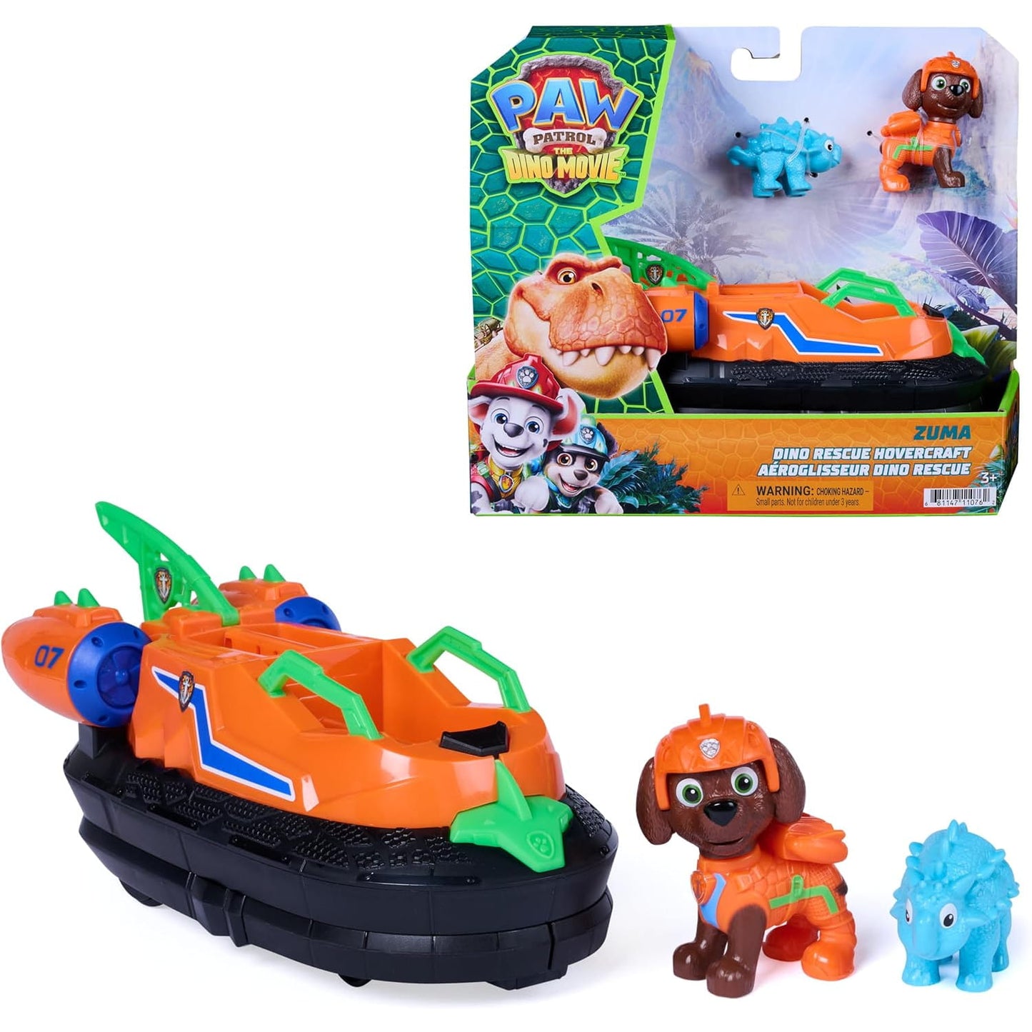 Vehículo Zuma Patrulla canina con accesorios Dino Movie - Juguete