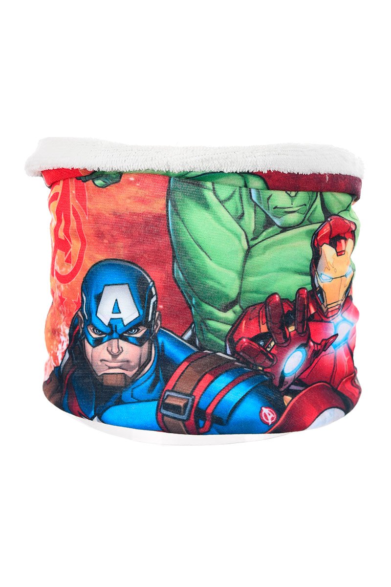 Braga de cuello infantil coralina AVENGERS Blanco