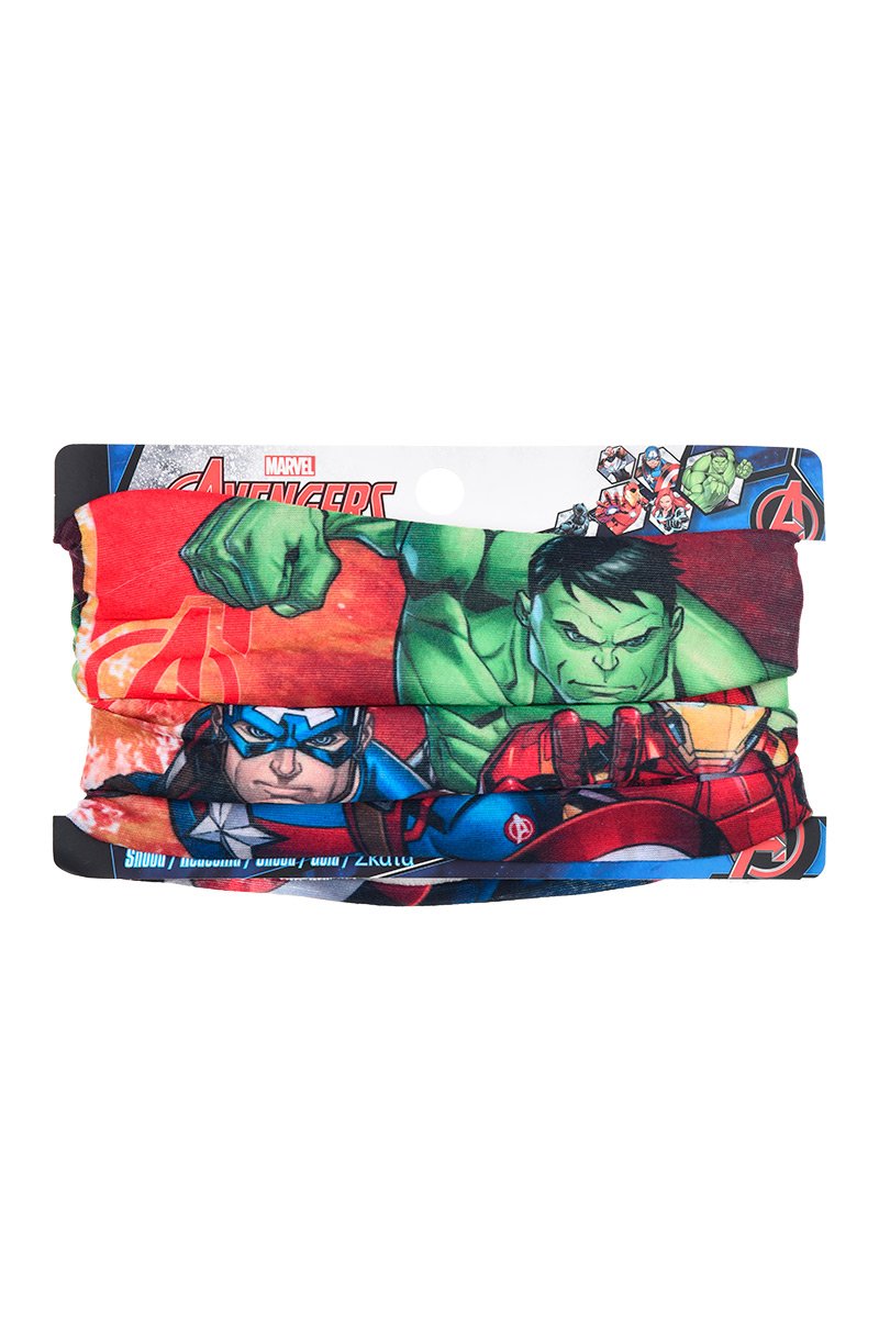 Braga de cuello infantil coralina AVENGERS Blanco