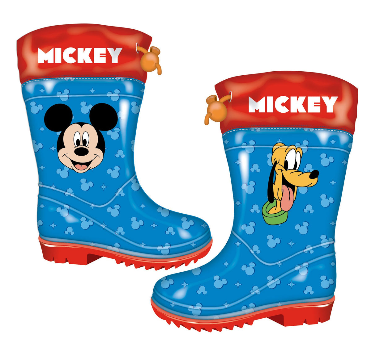Botas de agua Mickey Mouse con cierre textil talla 28