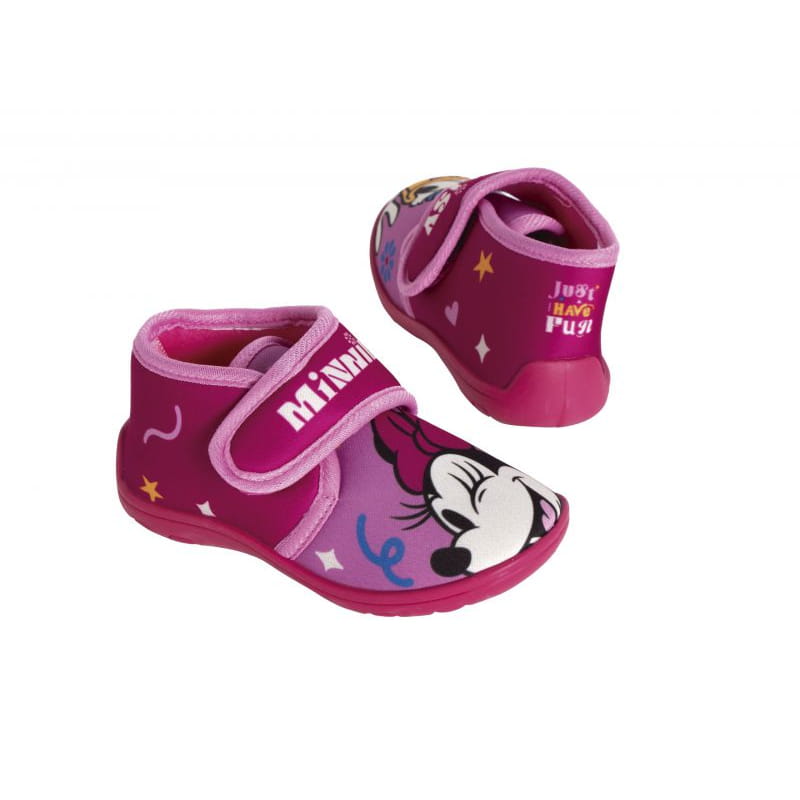 Zapatillas botas cerradas Minnie Mouse con suela de goma talla 23