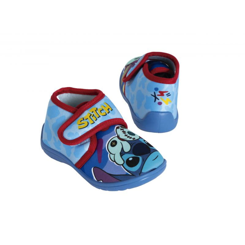 Zapatillas botas cerradas Stitch con suela de goma talla 27