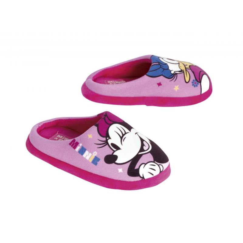 Zapatillas de casa abiertas con suela goma Minnie Mouse talla 29