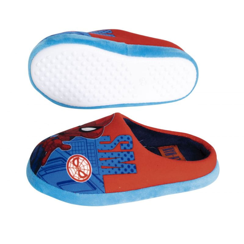 Zapatillas de casa abiertas con suela goma Spiderman Marvel talla 30