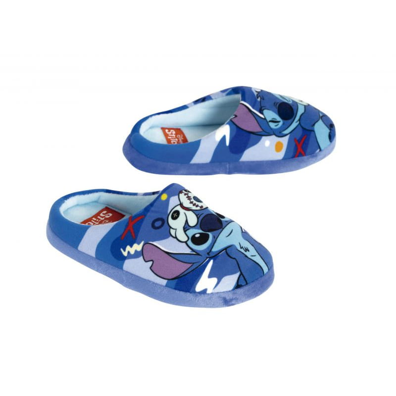 Zapatillas de casa abiertas con suela goma Stitch talla 29
