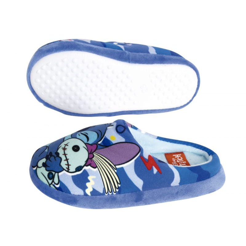 Zapatillas de casa abiertas con suela goma Stitch talla 32